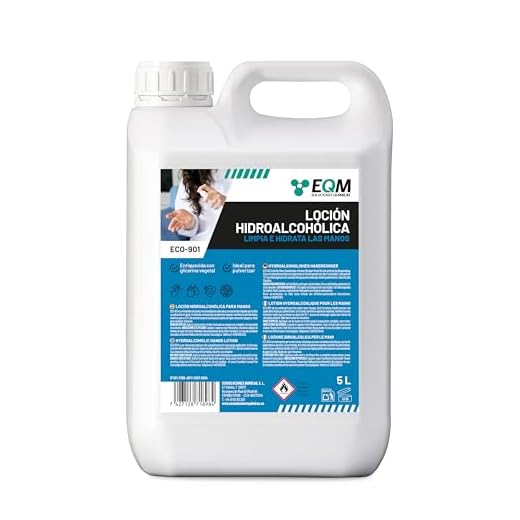 Ecosoluciones Químicas ECO- 901 | 5 litros | Loción Hidroalcohólica para manos | 70% alcohol garantizado | Somos fabricantes, Calidad asegurada | INCLUYE PULVERIZADOR 75 ML