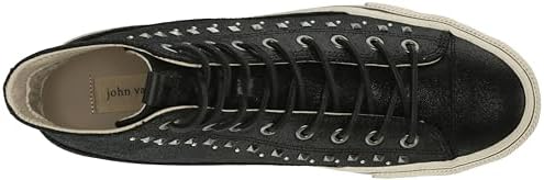 John Varvatos Men's Vulc Multi Stud Sneaker, Black, 10 | Image 4