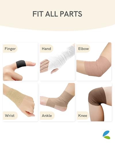 Image of FriCARE Self Adhesive Bandage Wrap, Medical Tape in First Aid Kit, Classic