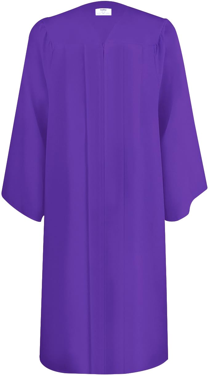 TngHui Unisex Matte Graduation Gown for High School,Choir Robes for Church, Judge Robes Costume 12 Colors