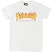 Thrasher Magazine Flame White Small T-Shirt