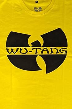 Wu-Tang Clan Camiseta logotipo da banda oficial unissex amarelo