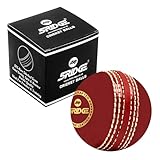 Cricket Balls for Training, Coaching, Practice, Excellent Bounce Skills Cricket Ball with Real Traditional Seams Stitched for All Age Players Soft & Safe Indoor/Outdoor Incredible Cricket Ball (Red)