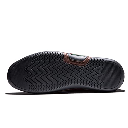 Loafers for Men Genuine Leather Stitching Details Round Toe Flexible Lightweight Comfortable Casual Slip-ons2