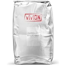 Carnauba Wax Food Grade Flakes T3 Orange Yellow - Bulk 25 kg 55 lb - Vegan Wax - Thickener Emulsifying Agent