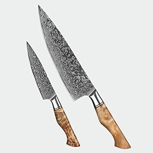 Set Cuchillos Cocina 2 Piezas Acero Inoxidable