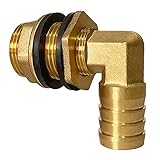 schlauchtülle 1/2 zoll 【Weit Verwendet】 mit Schlauchanschlusstüllen zum einfachen Anschließen von Gartenschläuchen. Dieses Set Regentonnendurchführung und schlauchtülle passt auf alle Regentonnen, Wassertanks, Zisternen, Fässer usw.