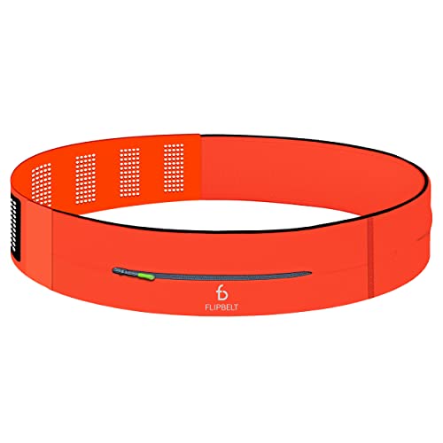 Image of FlipBelt Adjustable Running Belt, Fitness and Running Fanny Pack for Women and Men, Non Chafing Waist Band Pack for Phone Keys Money, Moisture Wicking Storage Belt, USA Company