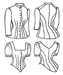1885 Cuirass Bodice Pattern (Size Option A)