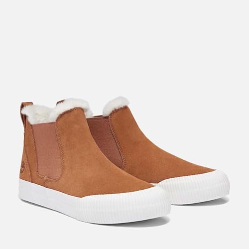 Timberland Timberland Women's Skyla Bay 2.0 Mid Warm Lined Sneaker, Rust Suede, 6.5 Medium