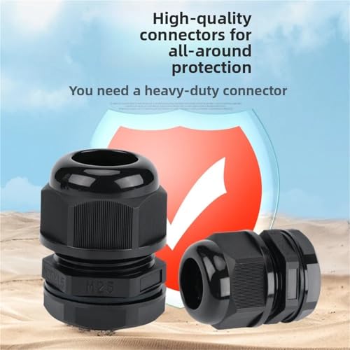Presse-étoupes étanches IP68 en nylon blanc M12 isolant efficacement vos câbles de 4-8mm - 3