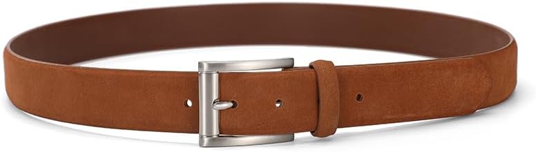 Ted Baker Men's Leather Belt, Chestnut, Suede