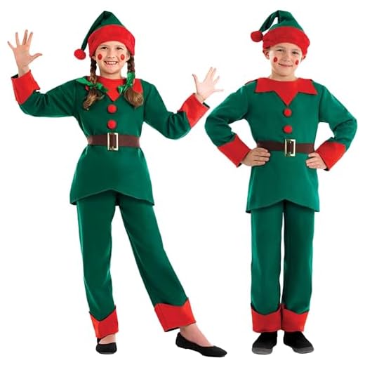 Fun Shack Disfraz Elfo Niño, Disfraz Elfo Navidad Niño, Traje Elfo Niño, Disfraz Duende Niño, Disfraz Elfo Navidad Niña, Disfraz Duende Navidad Niño, Elfo Disfraz Niño, Disfraz Navidad Niño Talla S