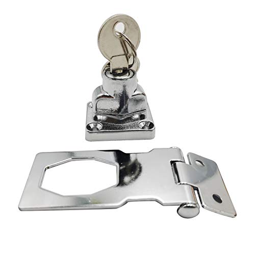 2 Pezzi Hasp Serratura in Metallo Hasp di Blocco