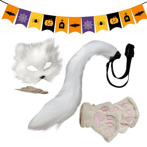 Masque d'Halloween adulte en fourrure pour vos soirées déguisées et carnavals