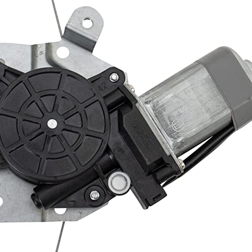 Image of TRQ Front Driver Side Power Window Motor and Regulator Assembly One Touch Anti Pinch Compatible with 2013-2019 Nissan Sentra