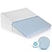 Healthex Bed Wedge Pillow Cooling Memory Foam Top – Elevated Support Cushion for Lower Back Pain, Acid Reflux, Heartburn, Allergies, Snoring – Ultra Soft Removable Cover