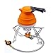 1.2L Orange Portable Silicone Collapsible Tea Kettle Outdoor Camping Travel Kettle Foldable Pot