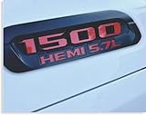 Reflective Concepts 2019-2022 Ram 1500 HEMI 5.7L Hood Emblem Overlay Decal Stickers - (Color: Reflective Red)