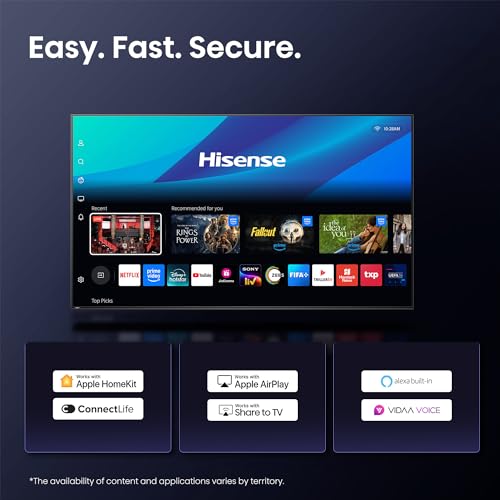 Image of Hisense 126 cm (50 Inches) 4K Ultra HD Smart QLED TV | 48W Powerful Speakers | Dolby Atmos & HDR10+ | ALLM, VRR & Game Mode | Cricket Mode | AI 4K Upscaler | VIDAA OS | 50E75Q (Black)