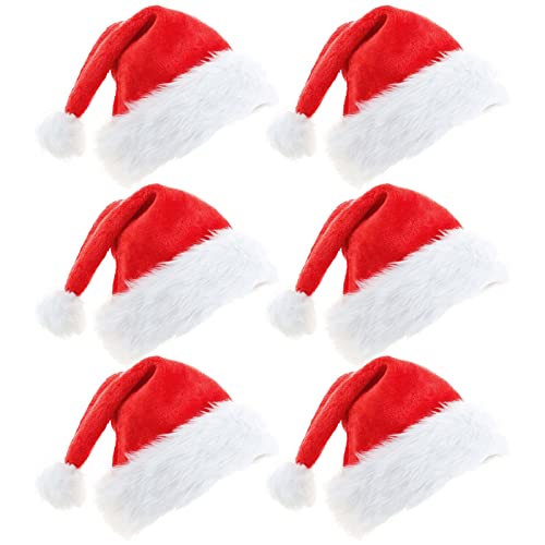 Ecerangus Six Pack Santa Hats