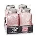 Ball Jar Rose Vintage Regular Mouth Pint Canning Jars, 4 Pack