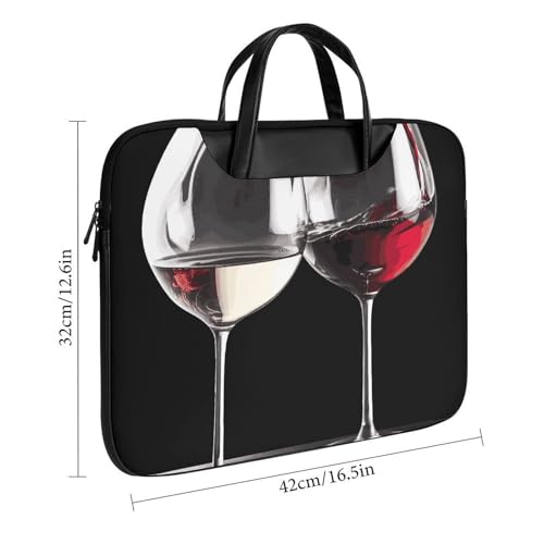 Bolso de hombro para laptop 17 pulgadas impermeable rojo miniatura 3