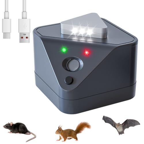 HUAJUN Ultraschall Mäuseabwehr, 360° Ultraschallabdeckung mit 3 LEDs zum Ansteuern von Mäusen, Geräuschloser Hochfrequenzschutz gegen Nagetiere, Ideal für Dachboden, Garage, Hotel, Lager, Küche HUAJUN Ultraschall Mäuseabwehr, 360° Ultraschallabdeckung mit 3 LEDs zum Ansteuern von Mäusen, Geräuschloser Hochfrequenzschutz gegen Nagetiere, Ideal für Dachboden, Garage, Hotel, Lager, Küche