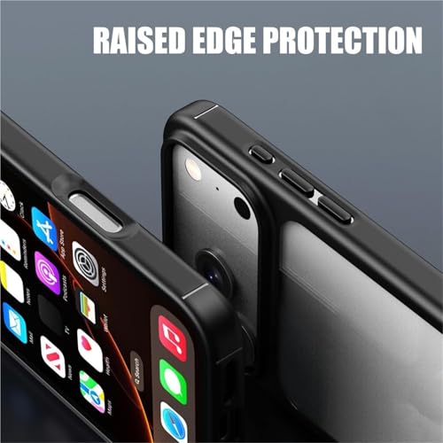 Coque iPhone 17 Pro Max transparente bleue avec support magnétique