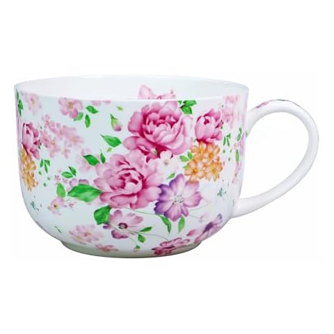 LanHong 25 Ounce Floral Soup Bowl Cover