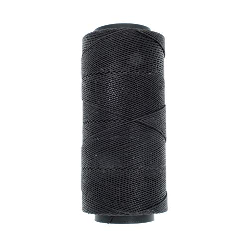 The Beadsmith Knot It Waxed Polyester Cord, 1Mm Diameter, 144 Meter Spool (472 Feet) (Black) #TOP14