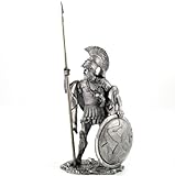 Greek Hoplite 460 BC metal sculpture. Collection 54mm (scale 1/32) miniature figurine. Tin toy soldiers