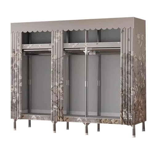 PZEOB large closets Large Closet All Steel Frame Clothes Closet with Thicken Cloth Cover Portable Wardrobe Closet Fashion Closets for Bedroom Space-saving