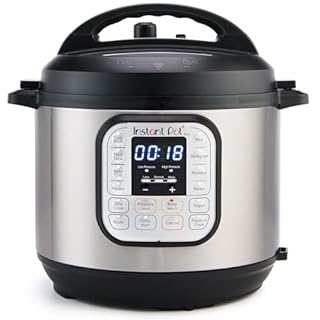 Instant Pot Duo 7-in-1 Electric Pressure Cooker, Slow Cooker, Rice Cooker, Steamer, Sauté, Yogurt Maker, Warmer & Sterilizer, Includes App with Over 800 Recipes, Stainless Steel, 8 Quart