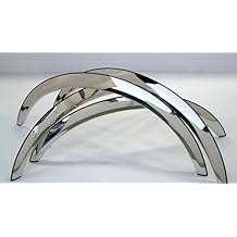 QMI 501301 -Fender Trim Compatible with Mazda Miata Half Arch Mirror Polished Stainless Steel Wide Width Set Of 4
