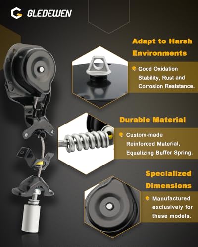 Image of Gledewen Spare Tire Carrier, Compatible with 2005-2009 Land Rover LR3, 2010-2013 LR4, 2006-2013 Range Rover Sport, Spare Tire Mount Under Frame, Spare Wheel Towing Winch, Replaces#LR064520