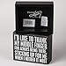 Primitives by Kathy 104041 Classic Black and White Box Sign, 5 x 4-Inches, Middle Finger