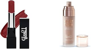 Glam 21Ultra Velvet Lipstick | Long-lasting stay on lips | Lovely matte finish | 2.5gm | Deep Red-3Velvet Touch Oil Contro... Price In India