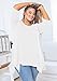 AusLook Plus Size Tunic Tops for Women 3/4 Sleeve White 1X Blouses Crewneck Clothes Flowy Clothing Loose Fit Babydoll Summer Fall Winter Maternity Shirts Wear with Leggings