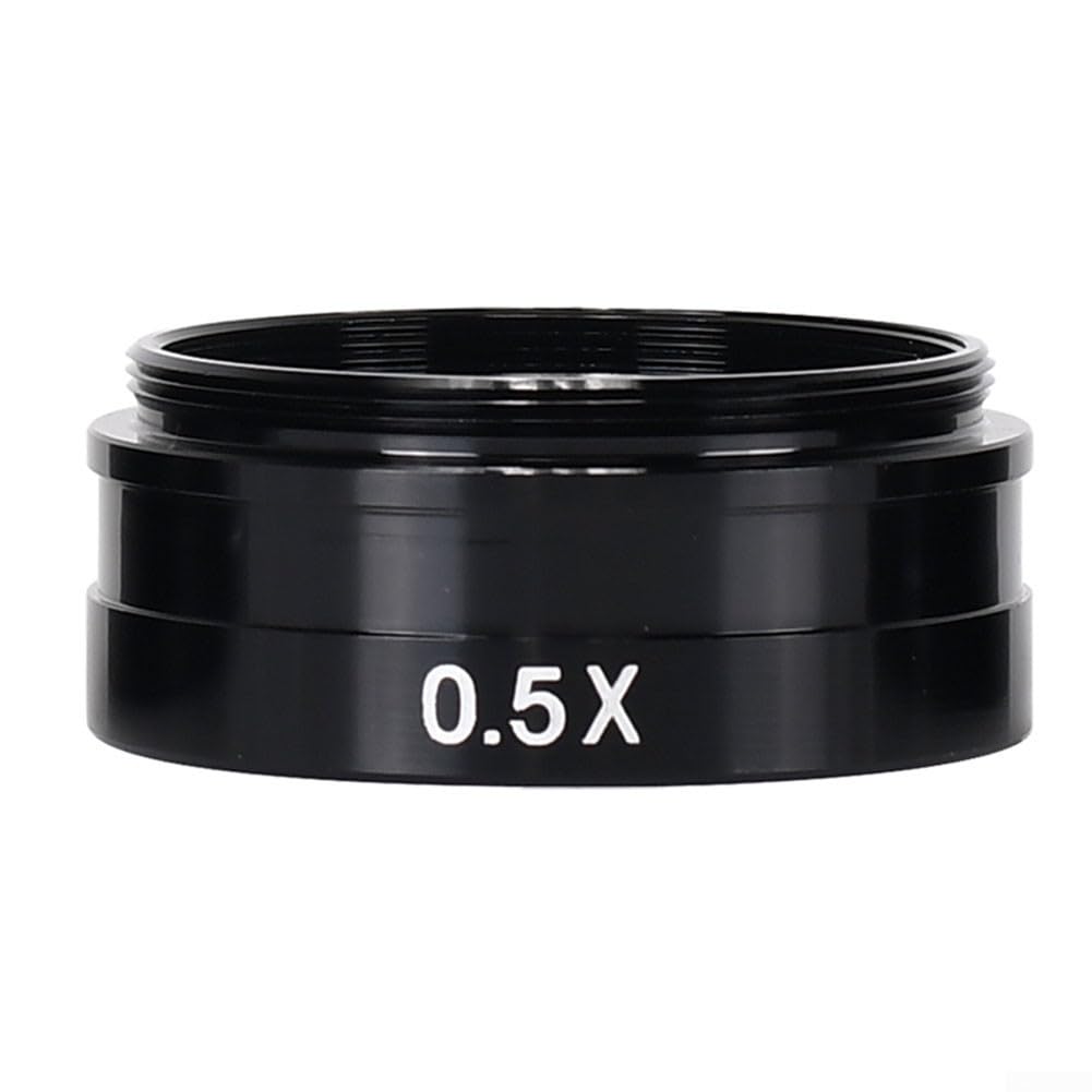 Lente Barlow de 42 mm para objetivo auxiliar de microscopio estéreo con varios ajustes de aumento (0.7X)