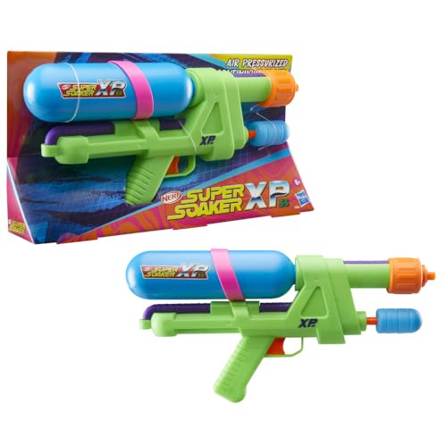 Nerf Super Soaker DinoSquad Raptor-Surge Water Blaster Trigger-Fire Soakage For Outdoor Summer Water Games For Youth Teens Adults