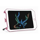 Spring&8.5 inch Writing &Drawing Board Doodle Board Toys for Kids, Spring& Birthday Gift for 4-5 Years Old Kids & Adults Color LCD Writing Tablet with Stylus Smart Paper for Drawing Writer (Pink-white
