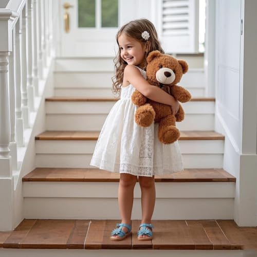 Image of Kiderence Toddler Flower Girl Sandals Open Toe Dress Shoes Wedding Party