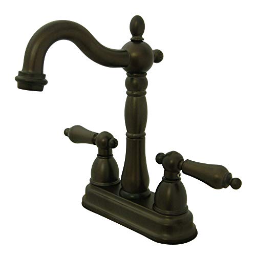 Kingston Brass KB1495AL Heritage Bar Faucet Without Pop-Up Rod, Oil Rubbed Bronze by Kingston Brass - Used condition - CA$95.75