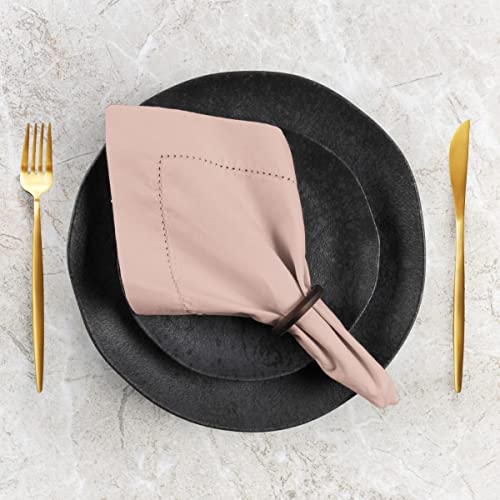 Guardanapo de Tecido Algodão Ponto Ajour 4 Peças - Bege