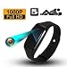 Produktbild 710008 Armband mit Minikamera Full HD, 1080p, mit Videokamera und Mikrofon, tragbar, Laden über USB, schwarz
