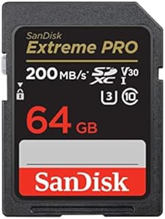 SanDisk Karta SDXC 64 GB Extreme PRO + RescuePRO Deluxe, do 200 MB/s, UHS-I, klasa 10, U3, V30, SDSDXXU-064G-GN4IN