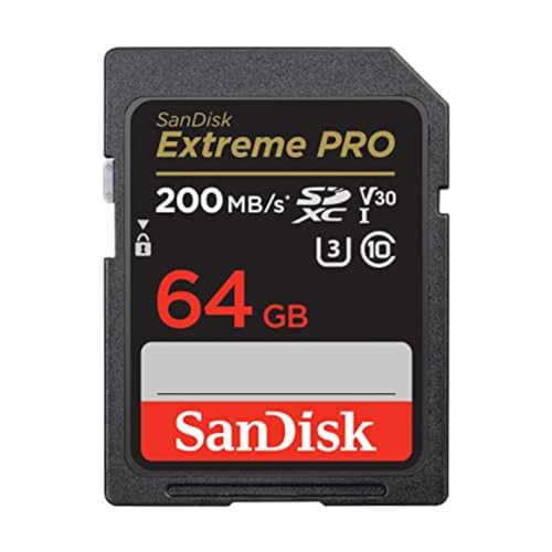 SANDISK 64GB Extreme PRO SDXC UHS-I Memory Card - C10, U3, V30, 4K UHD, SD Card - SDSDXXU-064G-GN4IN