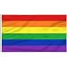 Staont Rainbow Pride Flag 6 Stripes 3x5ft Flag Vivid Color and UV Fade Resistant - Canvas Header and Brass Grommets (Rainbow Flag 3x5ft (1PACK))