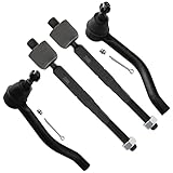 SCITOO 4pcs Front Suspension Kit Inner Tie Rod End Outer Tie Rod End Fit 2013-2018 For Nissan Altima...